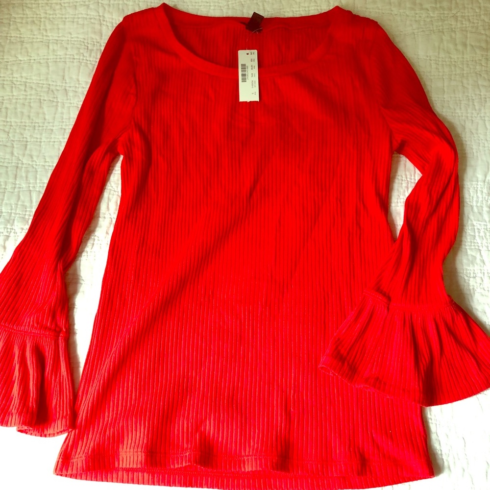 J. Crew bell sleeve shirt